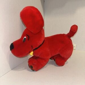 Vintage SCHOLASTIC Clifford the‎ big red dog plush 24 cm P2